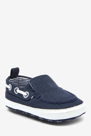 Baby Pram Slip-On Boat Shoes (0-24mths)