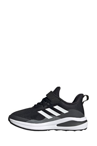 adidas Black FortaRun Youth + Junior Trainers