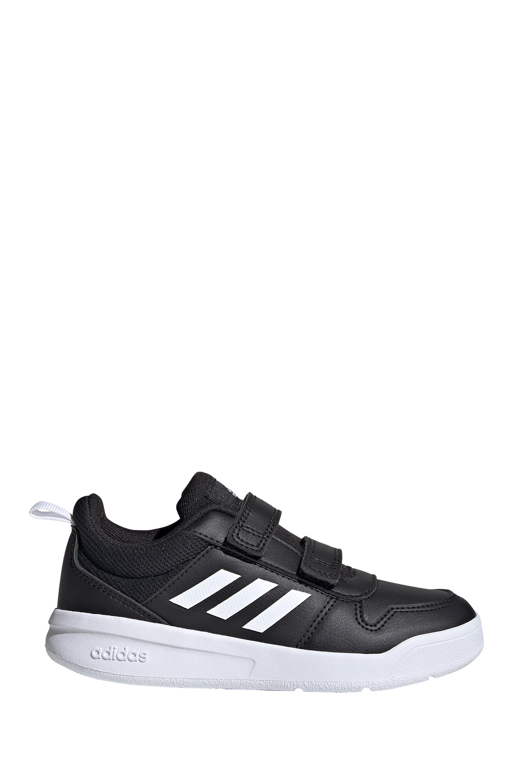 adidas Black/White Tensaur Youth & Junior Velcro Trainers