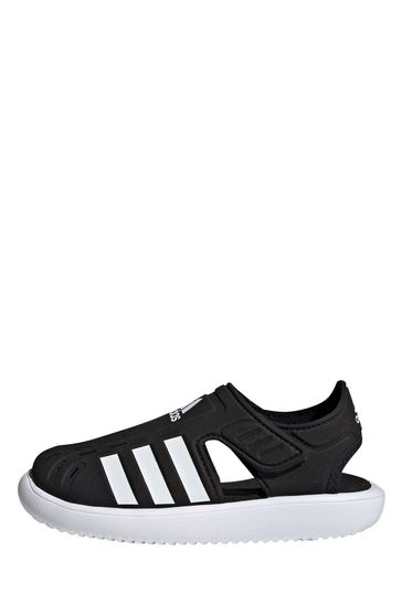 adidas Junior Black Adilette Sandals