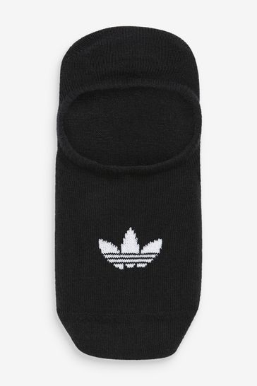 adidas Originals Adults Black No Show Socks Three Pack