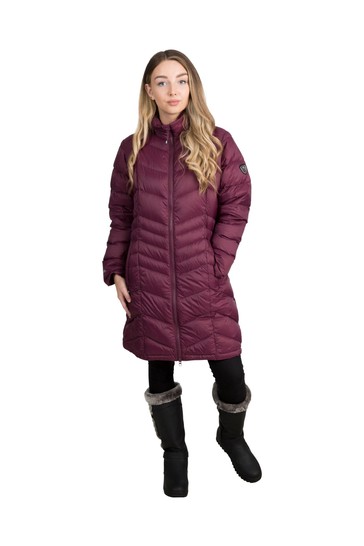 Trespass Burgundy Red Micaela Down Jacket