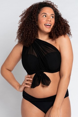 Curvy Kate Black Wrapsody Bandeau Bikini