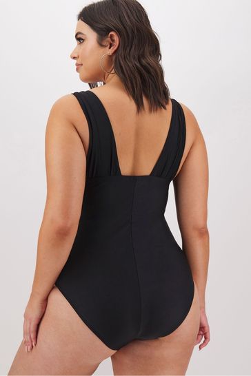 Simply Be Black Magisculpt Lose Up To An Inch Swimsuit