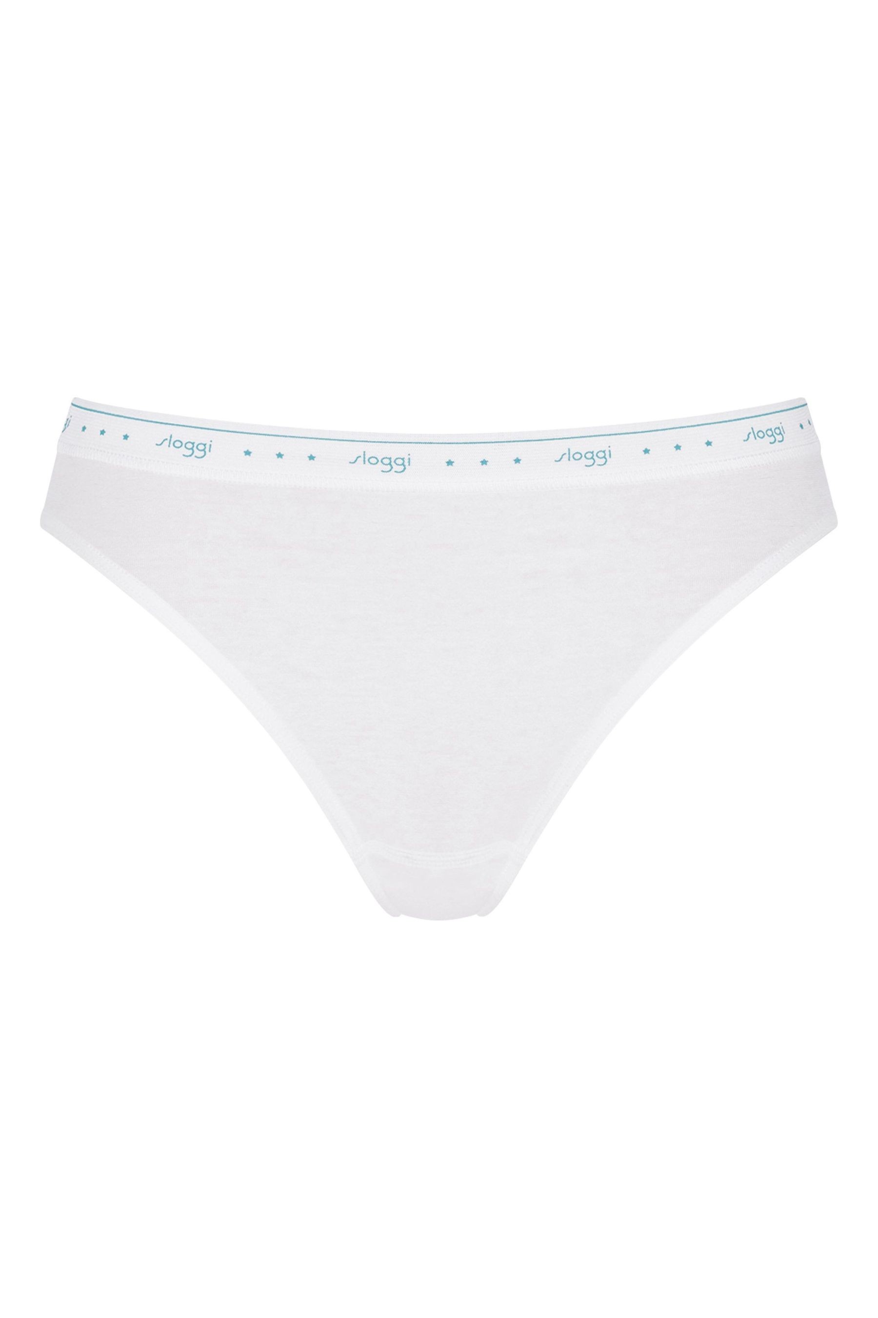 Sloggi White 24/7 100 Tai Briefs Three Pack