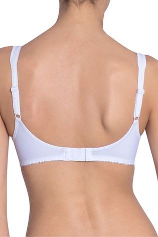 Triumph White Elasti Cross + Cotton Non Wired Bra