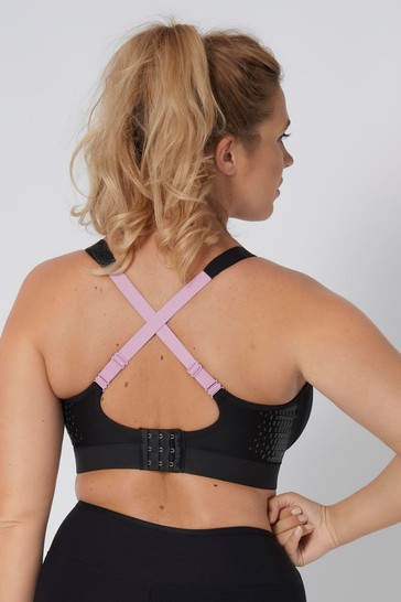 Triumph Black Triaction Hybrid Lite Padded Sports Bra