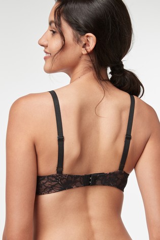 Triumph® Black Amourette Charm Wired Half Cup Padded Bra