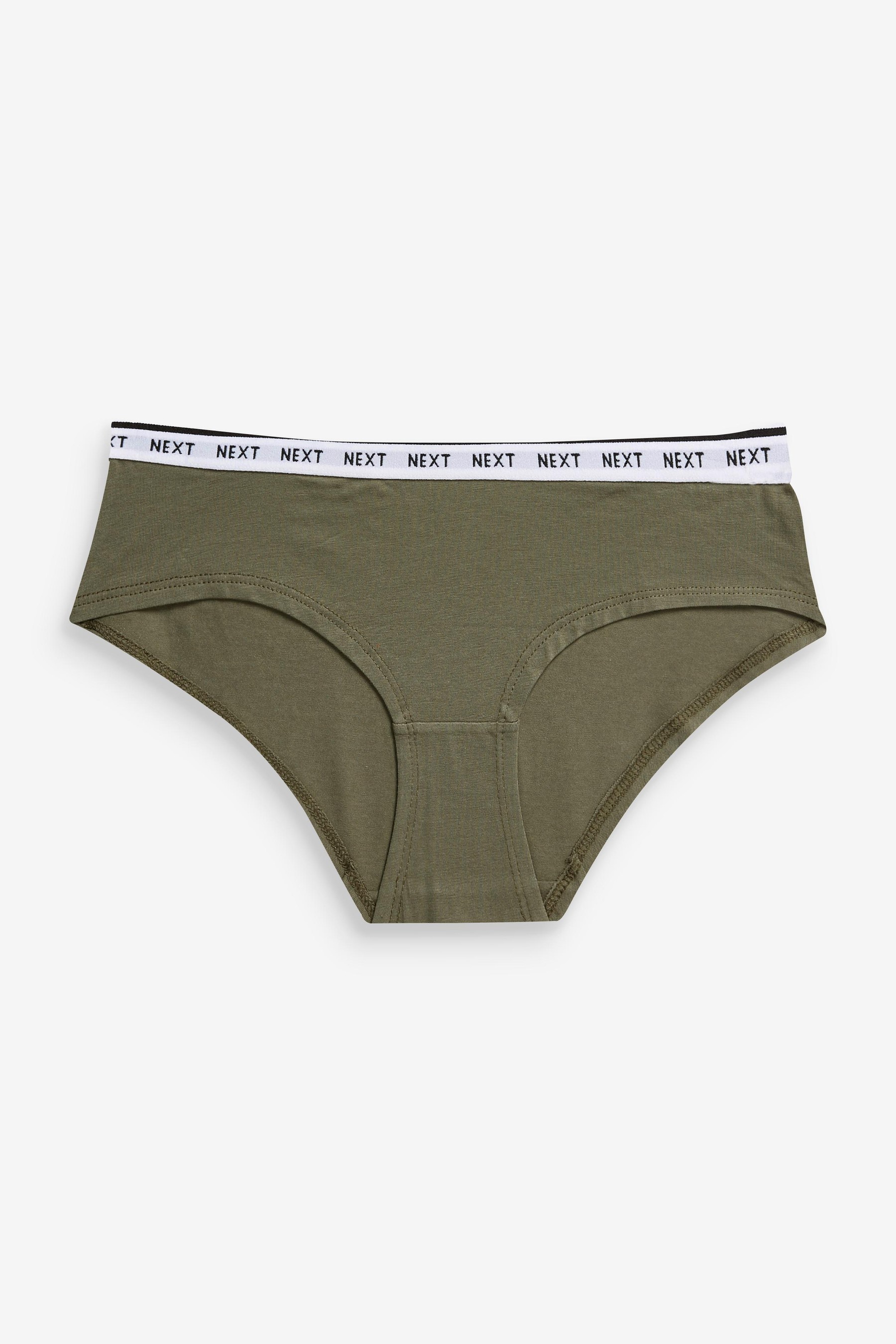 Cotton Rich Logo Knickers 4 Pack Short