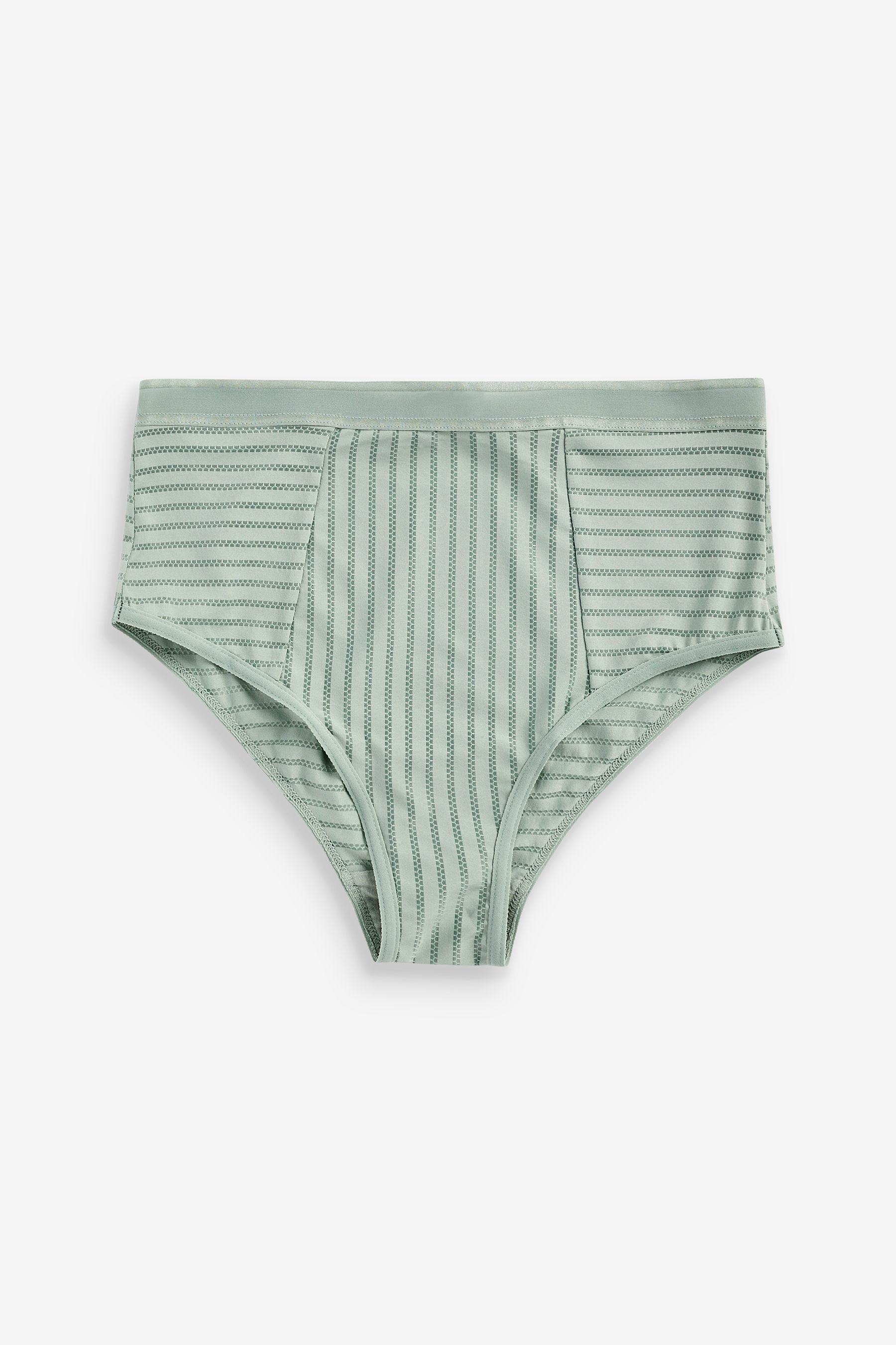 Stripe High Waist Knickers 2 Pack High Rise