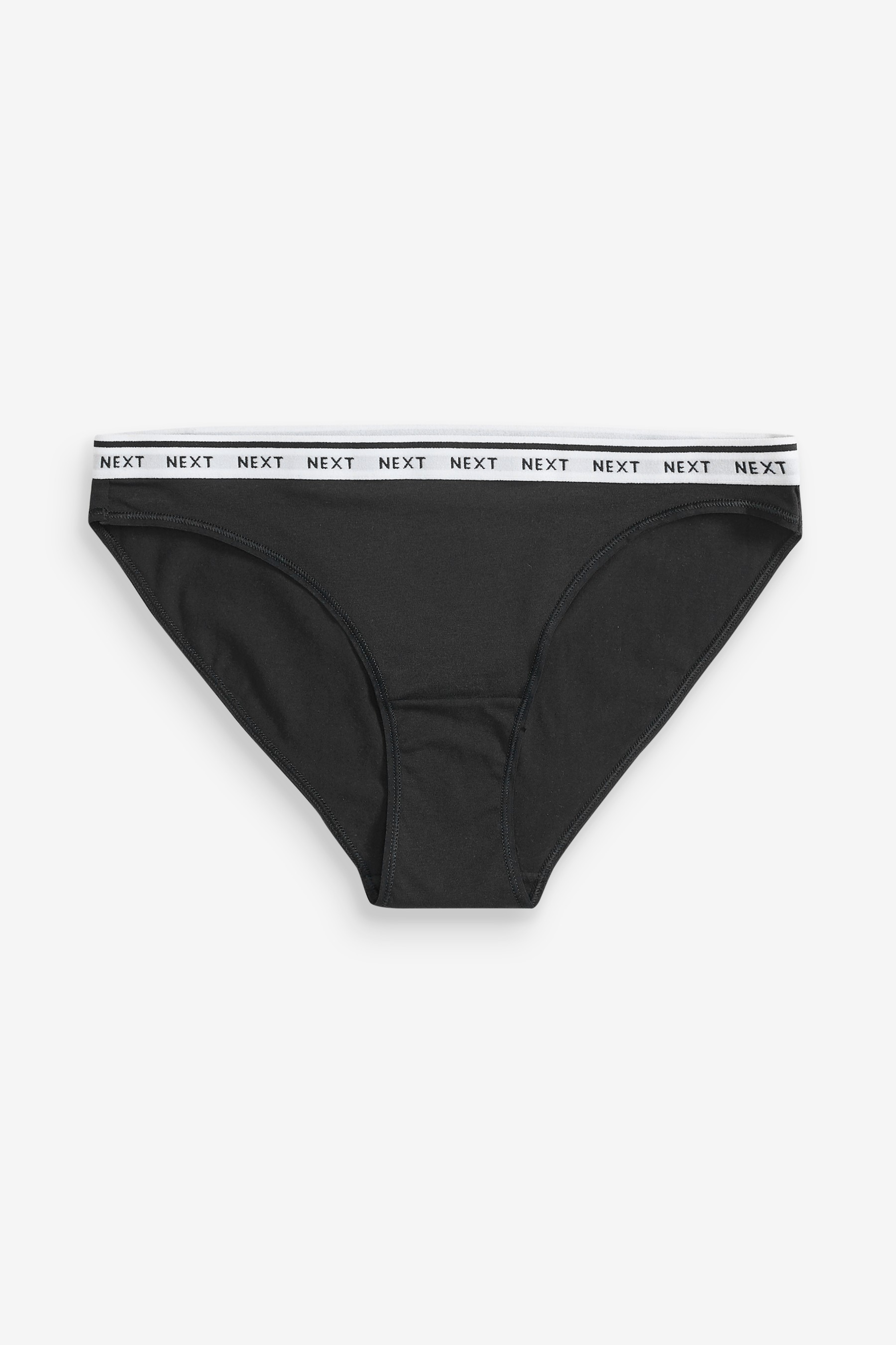 Cotton Rich Logo Knickers 7 Pack High Leg