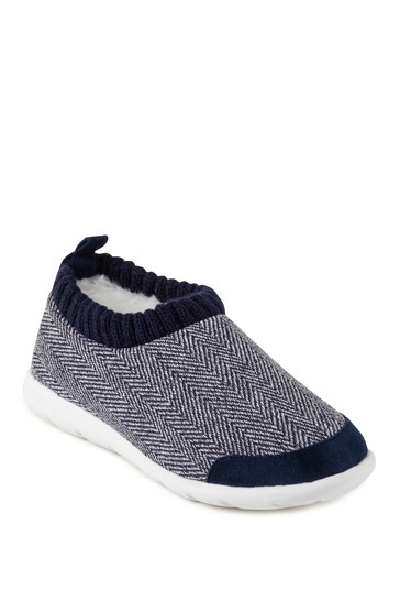 Totes Isotoner Ladies iso-Flex Herringbone Bootie Slippers