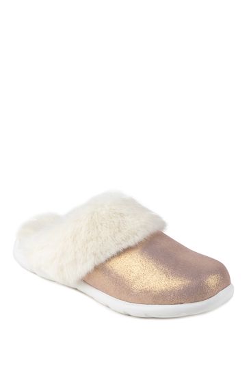 Totes Isotoner Ladies Iso-Flex Real Suede Mule Slippers