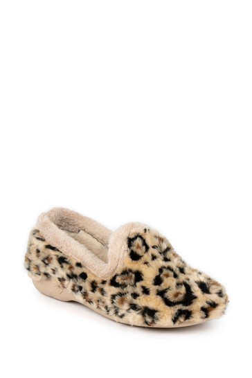 Lunar Beige Samba Ocelot Full Slippers