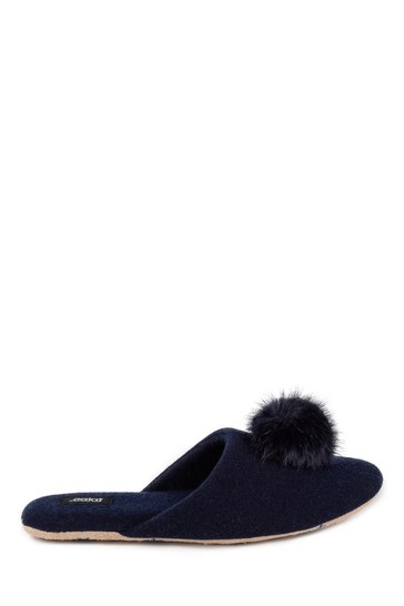 Totes Ladies Cashmere Blend Mule Slippers with Soft Sole