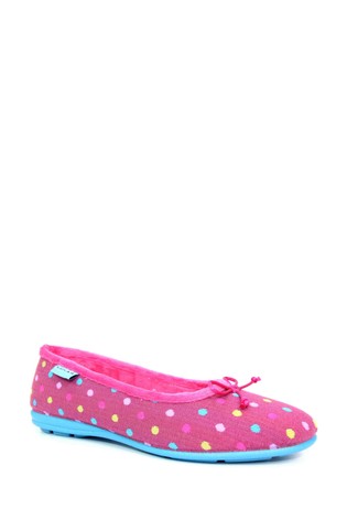 Lunar Starling Polka Dot Pump Slippers