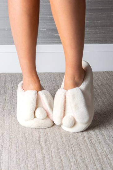 Pour Moi Faux Fur Bunny Mule Slipper