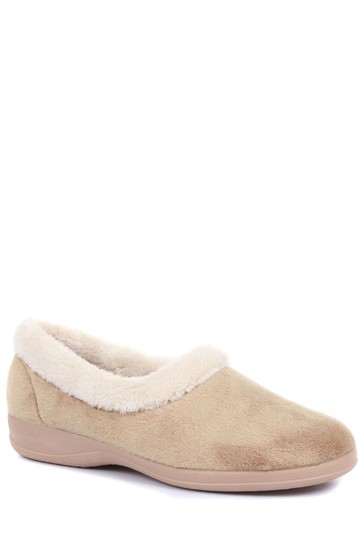 Pavers Natural Ladies Full Slippers