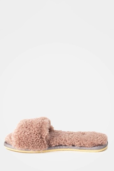 Celtic & Co. Pink Sheepskin Slides