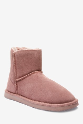 Suede Slipper Boots