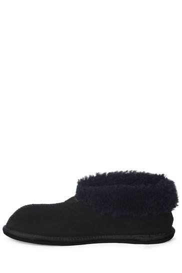 Celtic & Co Blue Sheepskin Bootee Slippers