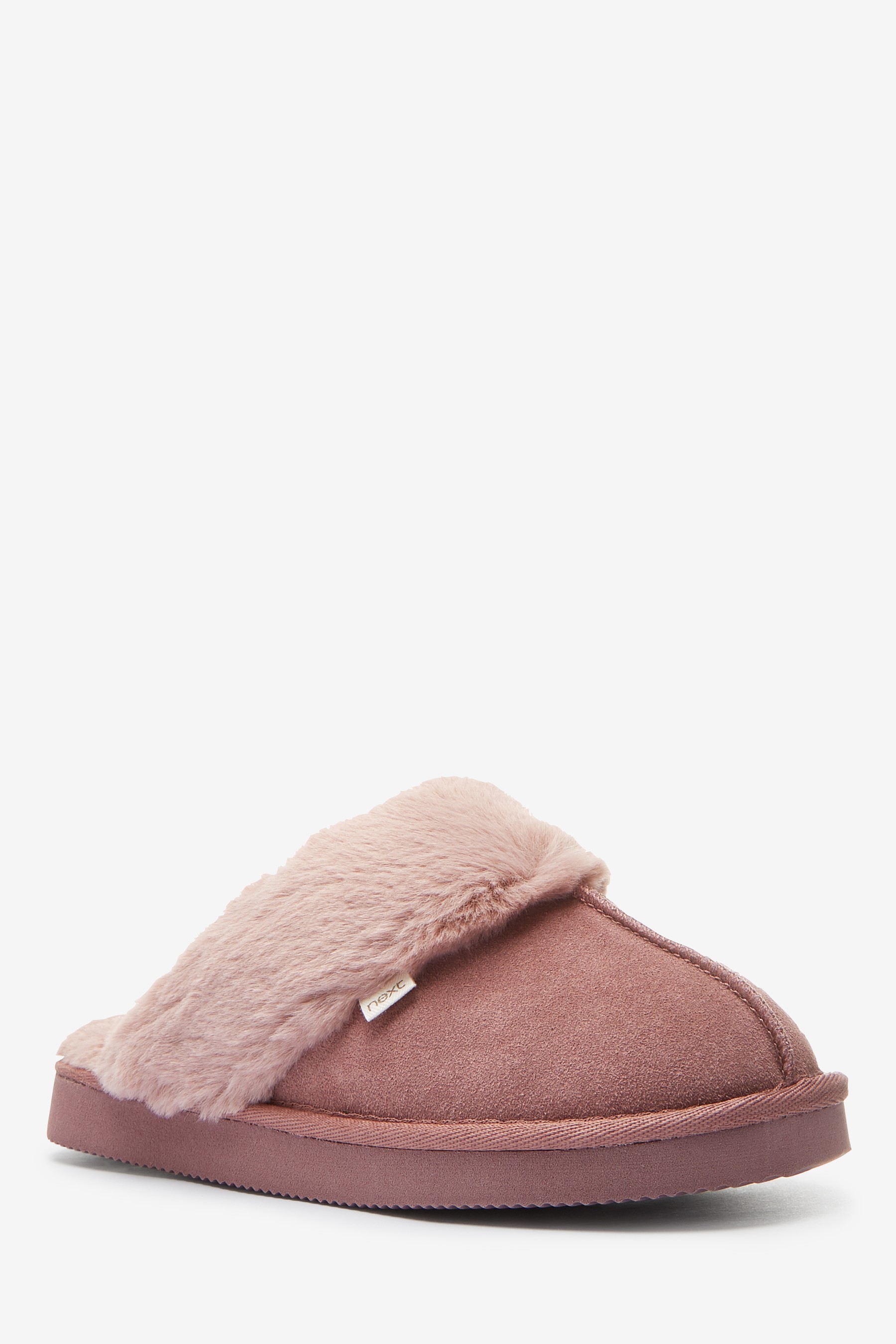 Suede Mule Slippers