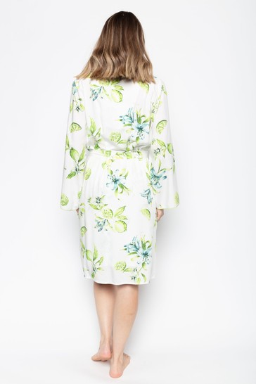 Cyberjammies Gina Lime Print Short Wrap Nighties