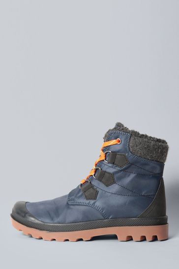 Animal Grey Kids Winter Lined Boots