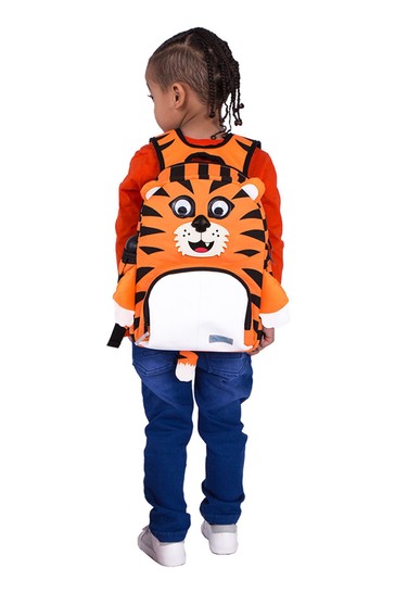 Playzeez Eli Orange The Tiger Backpack