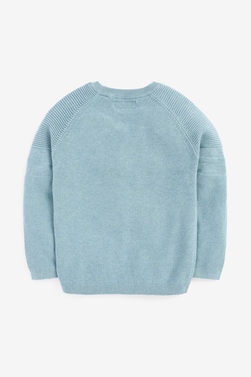 Textured Crew Jumper (3-16yrs) Without Stag