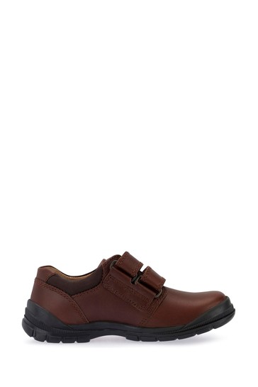 Start-Rite Engineer Brown Leather Double Strap Shoes