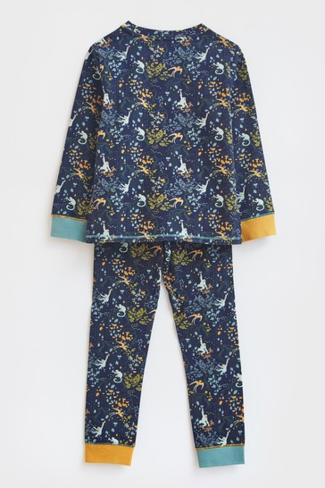 White Stuff Navy Jungle PJ Set