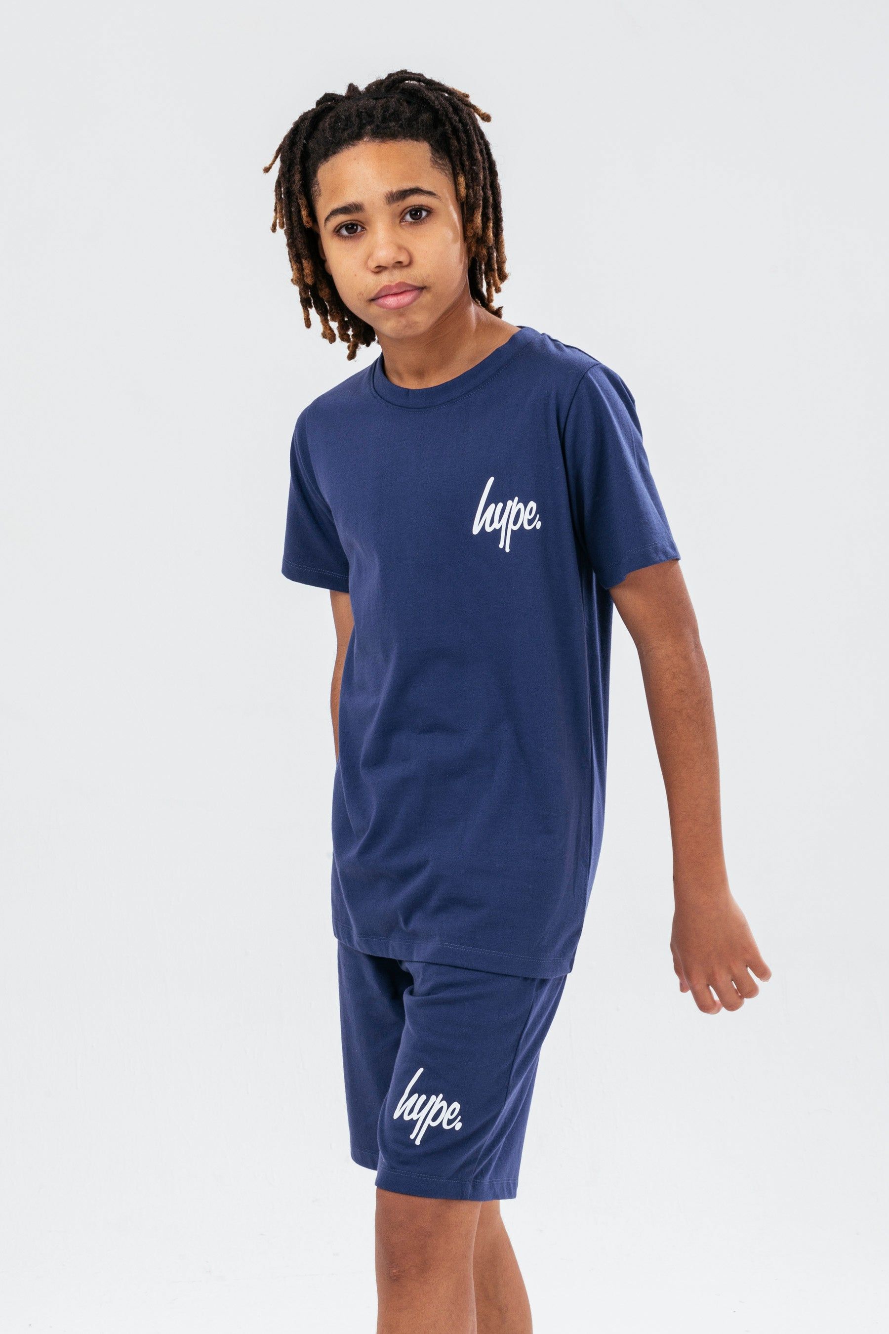 Hype Blue Short-Sleeve Kids Pyjama Set