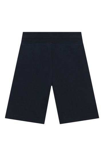 BOSS Navy Blue Banner Logo Shorts