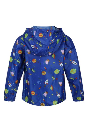 Regatta Blue Peppa Pig Waterproof Pack It Jacket