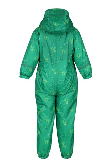 Regatta Printed Splat II Green Waterproof Puddlesuit