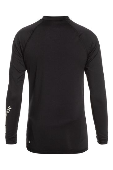 Quiksilver Black Long Sleeve UPF 50 Rash Vest