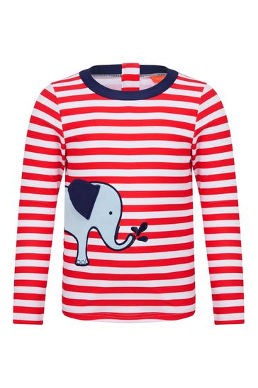 Sunuva Red Elephant Long Sleeve Rash Vest