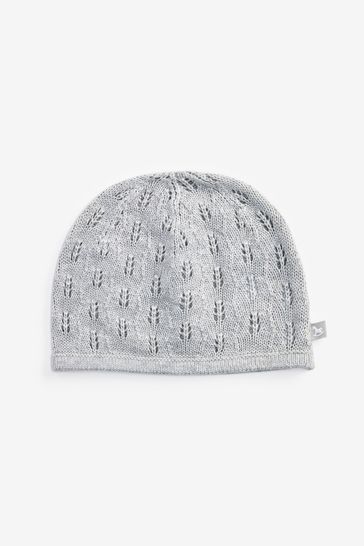 The Little Tailor Grey Cotton Knitted Hat