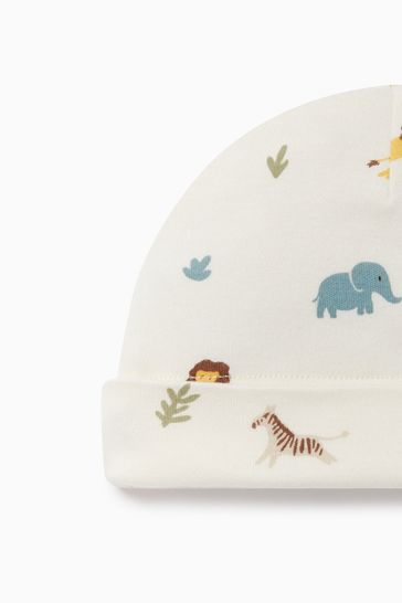 MORI Animal Safari Organic Cotton White Hat