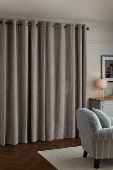 Soft Chenille Eyelet Curtains