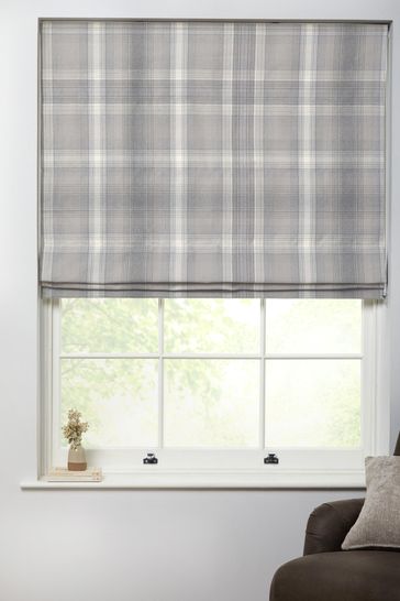 Ready Made Cosy Check Roman Blind