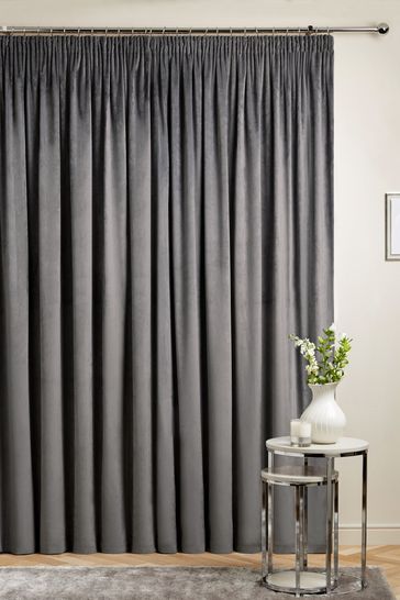 Matte Velvet Curtains Pencil Pleat Blackout/Thermal