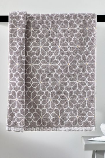 Mono Daisy Geo Towel