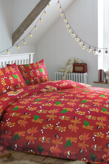 Bedlam Gingerbread Duvet Cover and Pillowcase Set