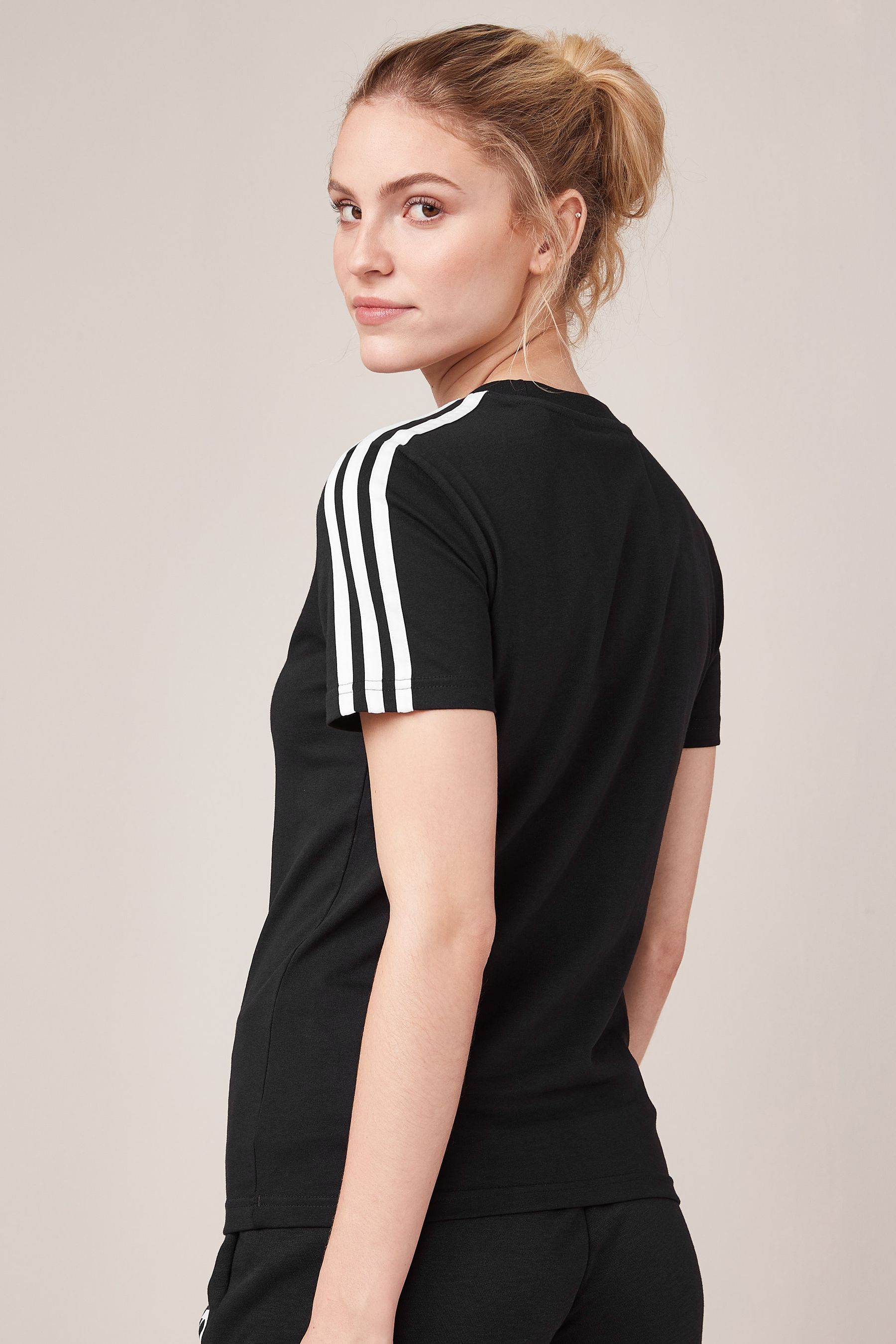 adidas 3 Stripe T-Shirt