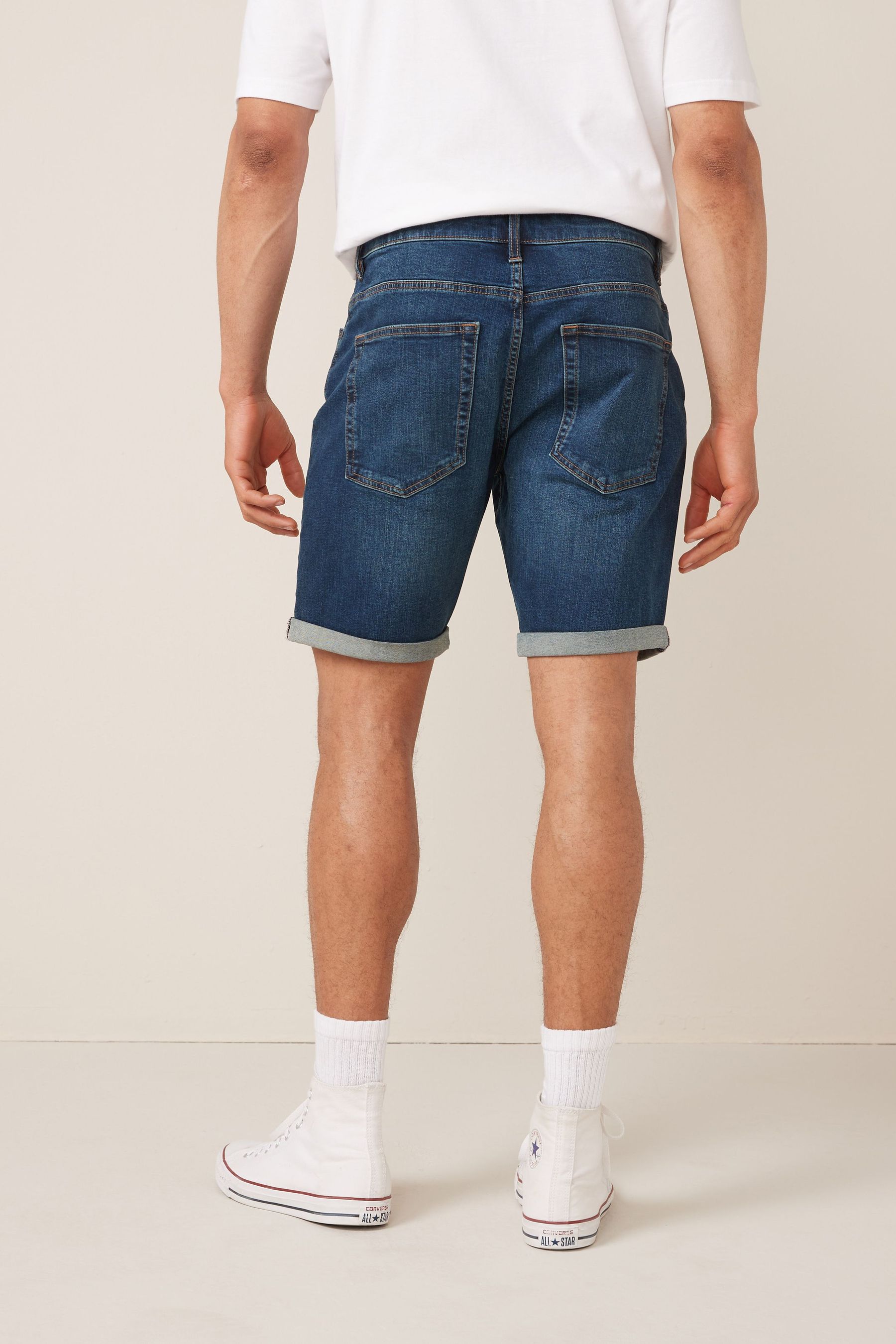 Denim Shorts Straight Fit