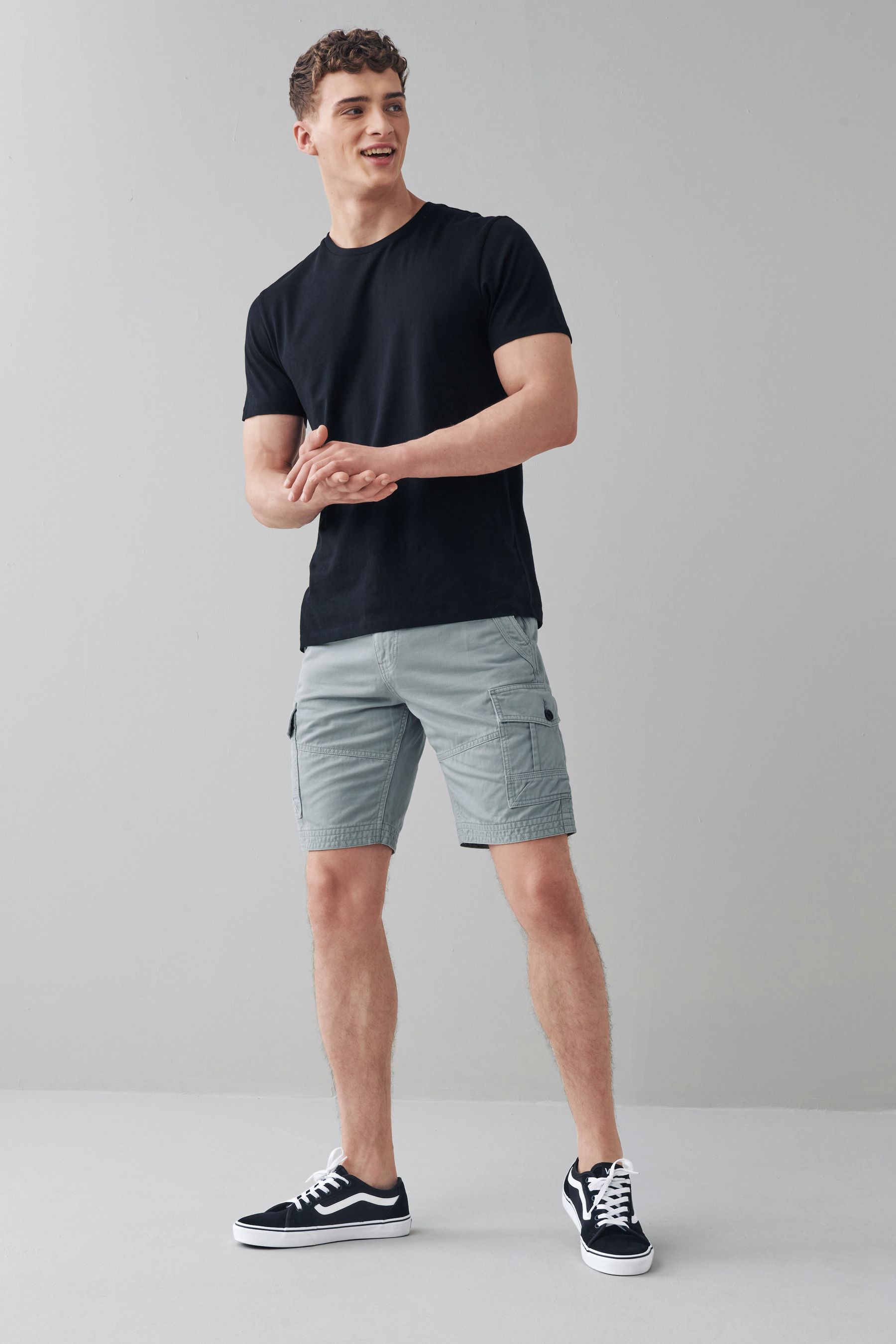 Premium Laundered Cargo Shorts Regular Length