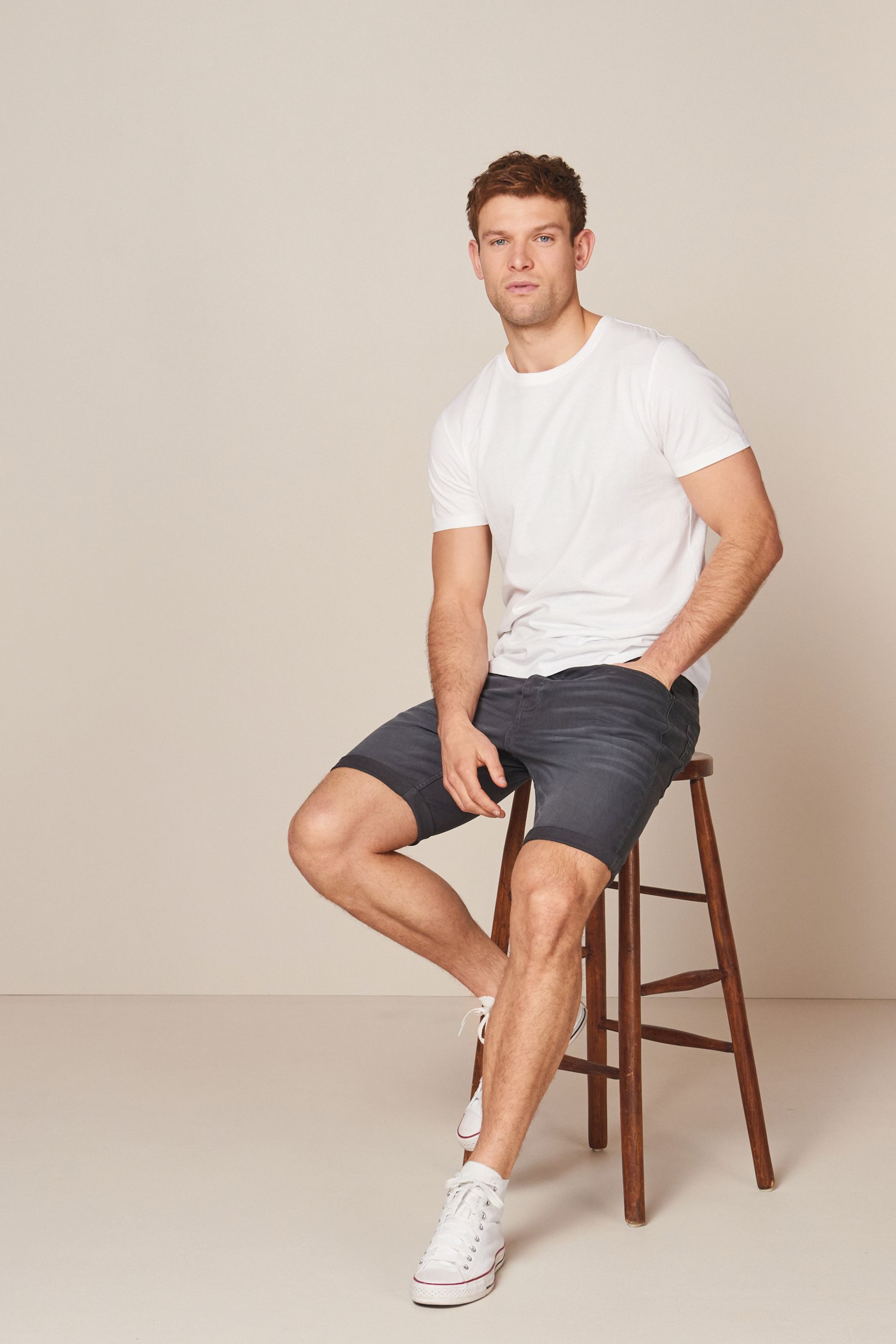 Denim Shorts Slim Fit