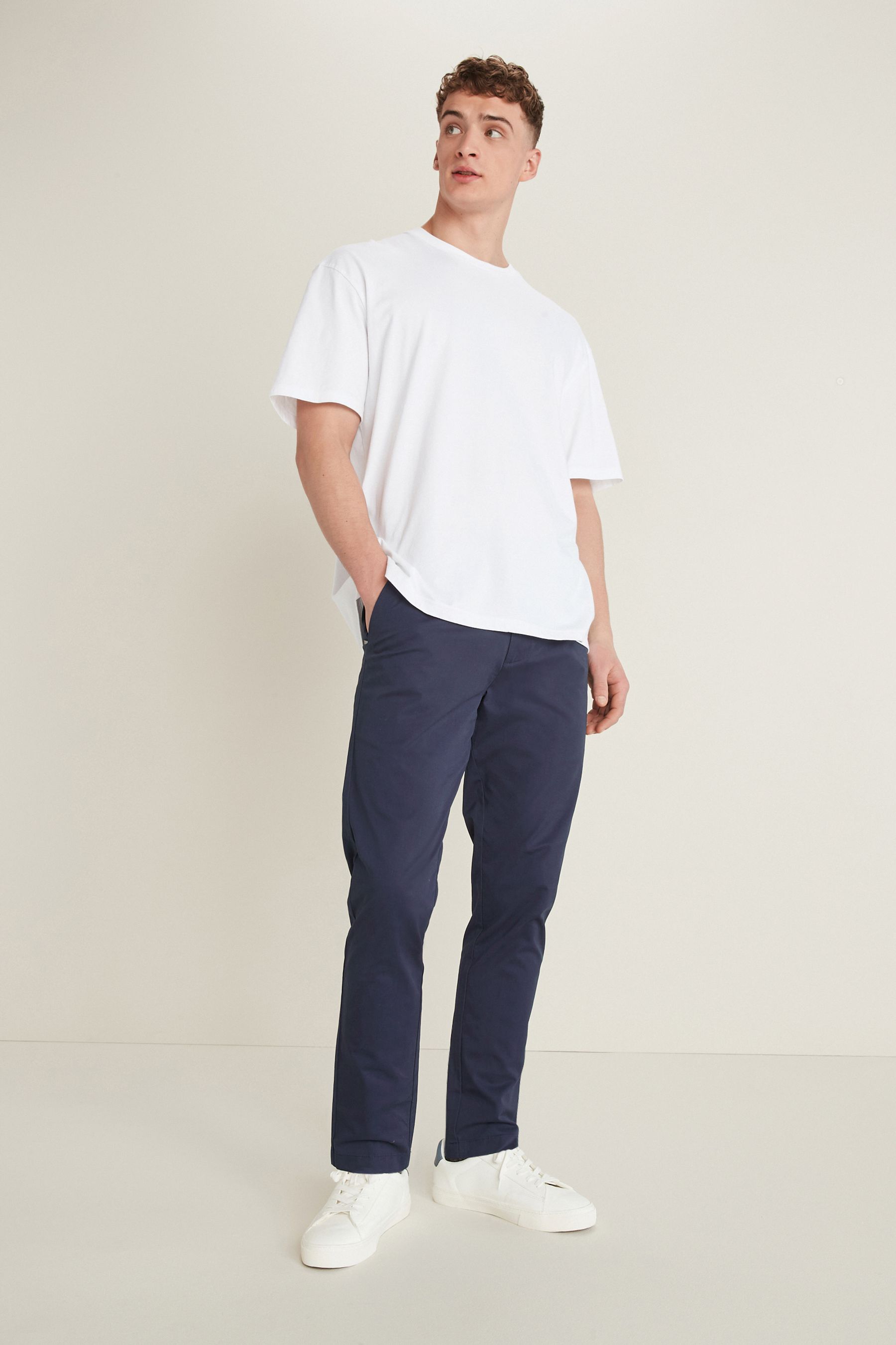 Stretch Chino Trousers Slim Fit